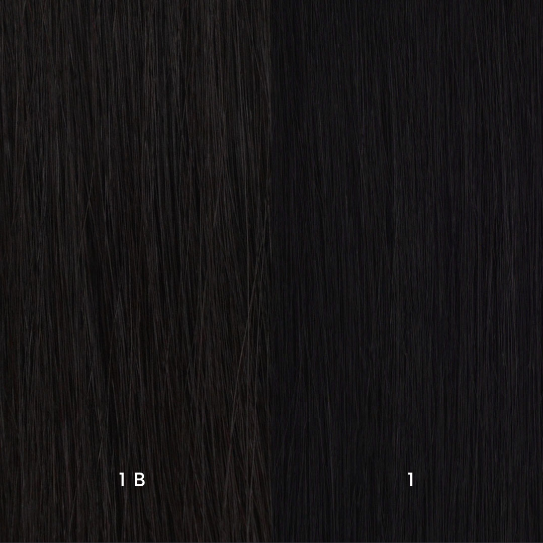 Jet Black - Seamless Clip-In Hair Extensions